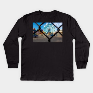 Coney Island's Wonder Wheel Kids Long Sleeve T-Shirt